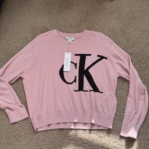 Calvin Klein Light Pink Crew Neck Sweater